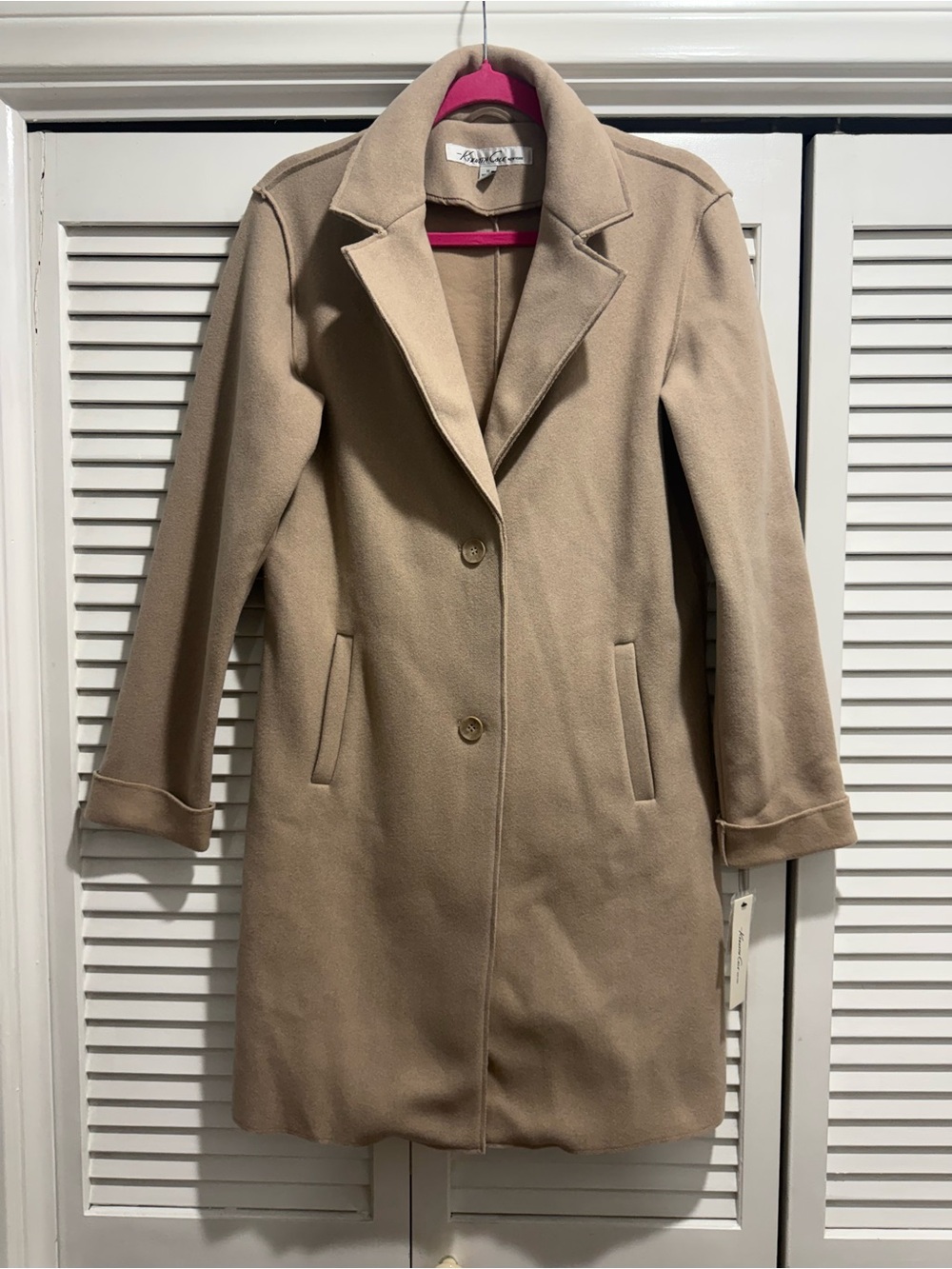 Kenneth Cole New York Women's Camel Pea Coat